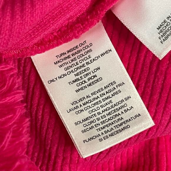 RACHEL‎ Rachel Roy Destructed Hem Corduroy Jacket in Lotus Pink Size XXL NWT - Picture 11 of 12